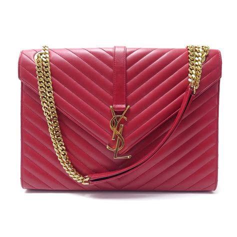 sac a main yves saint laurent rouge|Saint Laurent.